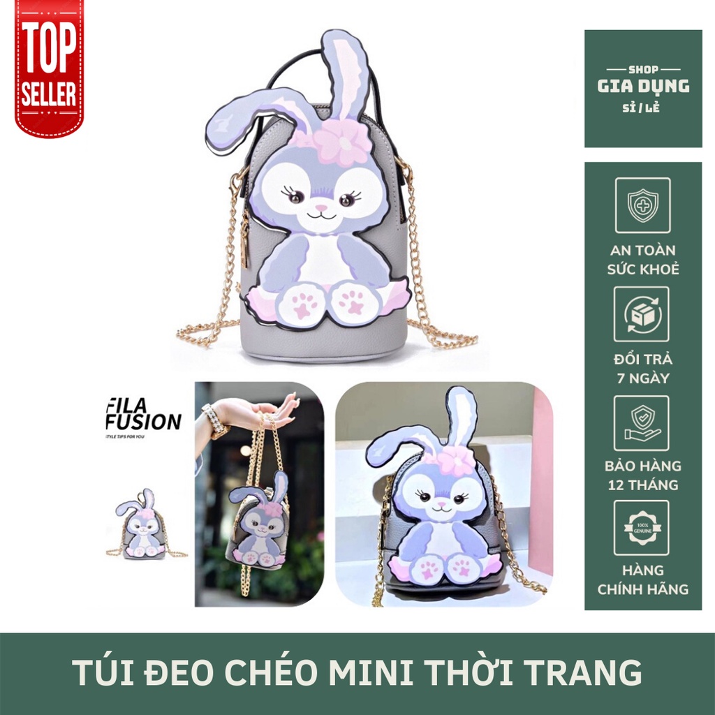 ❤️ Hình Thỏ ❤️ Túi Đeo Chéo Mini Họa Tiết Đáng Yêu Thời Trang Cho Nữ, Túi Đeo Chéo Minion Đựng Điện Thoại Phụ Kiện