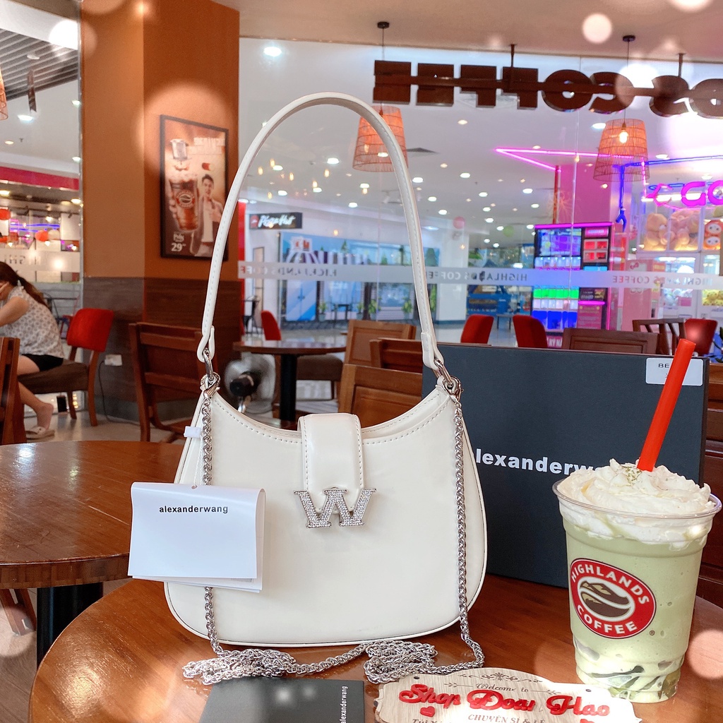 Túi Xách Nữ Đeo Vai Wang Cao Cấp Hàng Loại 1 Quảng Châu Sai 21 Cm Chất Da Trơn Hàng Có Box