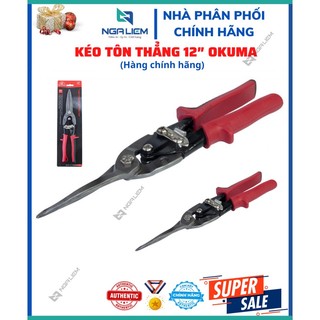 Kéo cắt tôn thẳng, cong trái, cong phải 12″ okuma