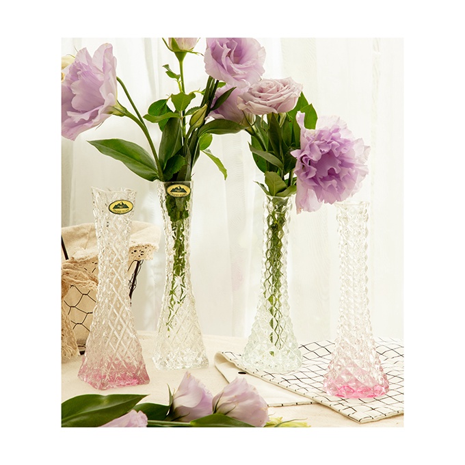 Lọ Hoa Thủy Tinh 1 Bông 1 Cành Tháp Tròn Thanh Xuân Decor Nhà Cửa, Trang Trí Sự Kiện Gabeo