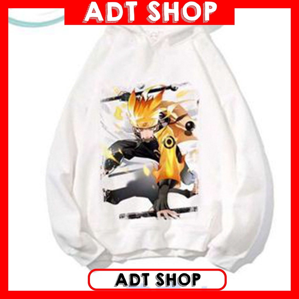 Áo Hoodie Anime Naruto trắng Cực CHẤT