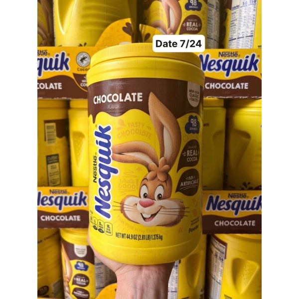 Bột Cacao Pha sữa Nestle Nesquik, Bột Cacao hòa tan Chocolate Nestle Nesquik Chocolate Powder 1.275kg