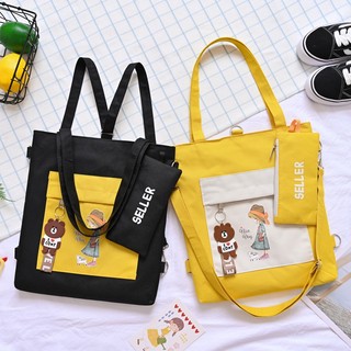 Túi Tote Bag Gấu Thỏ canvas