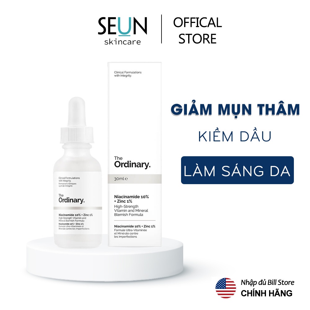 Serum The Ordinary Niacinamide 10% + Zinc 1% Tinh chất siêu dưỡng da giảm thâm giảm mụn trứng cá !