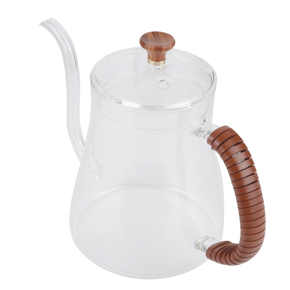 Ấm Đun Nước Cổ Ngỗng Bằng Thủy Tinh Dày Dung Tích 600ML