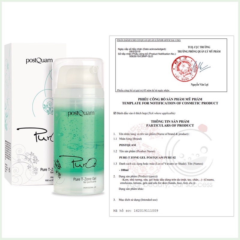 [CHÍNH HÃNG] GEL LOẠI BỎ MỤN NẶNG VÀ KIỂM SOÁT DẦU VÙNG CHỮ T POSTQUAM PURE-T ZONE GEL 100ML