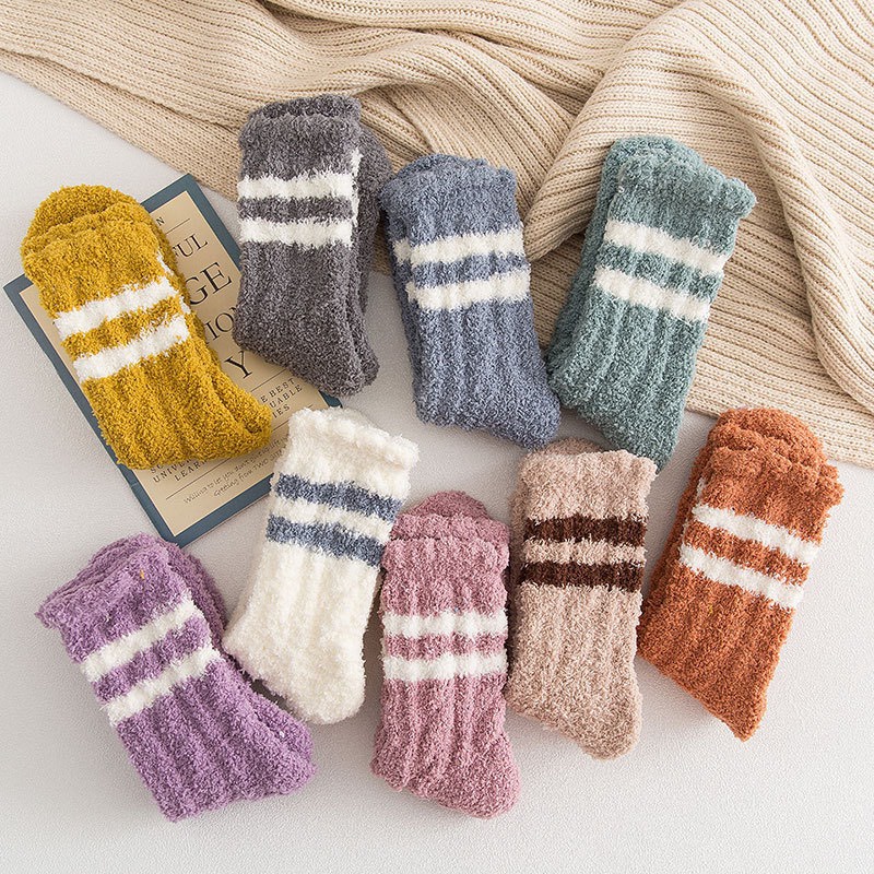 Vớ Len Giữ Ấm 2 Sọc jp5 Cho Nữ