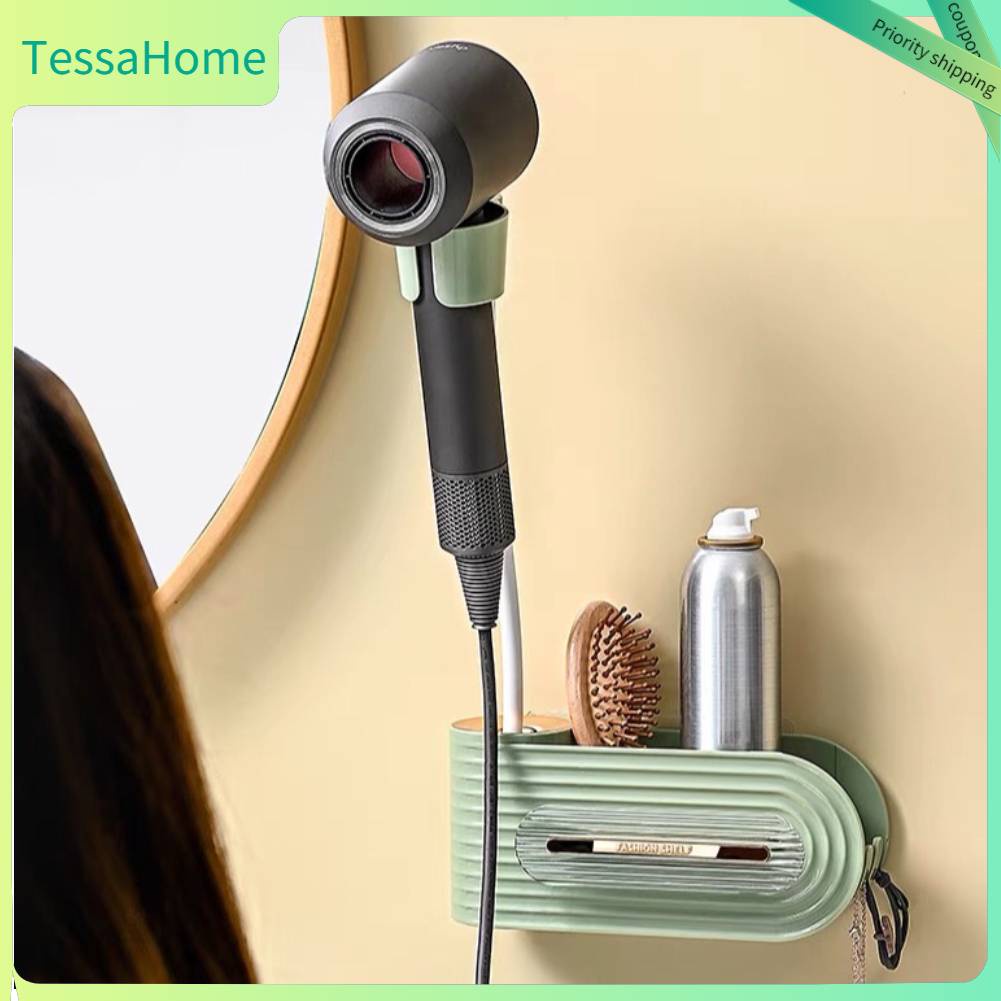 TessaHome Móc Treo Máy Sấy Tóc Chịu Lực Mạnh Mẽ Chống Thấm Nước Và Ẩm Tường Cho Phòng Tắm Ngủ