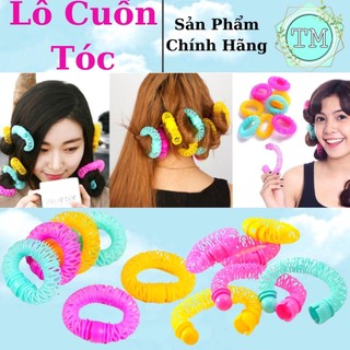 Lô cuốn tóc dạng lò xo làm xoăn tóc không dùng nhiệt