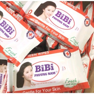 Khăn giấy ướt bỏ túi Teen BiBi Phương Nam tiện lợi gói 20 tờ