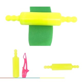 Bộ con lăn + dao cắt chơi kèm đất sét, bột nặn an toàn cho bé