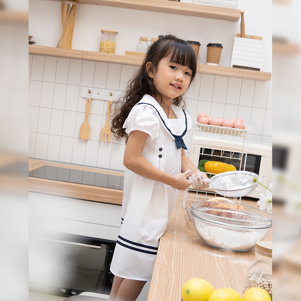 V049 Váy Thuỷ Thủ Trẻ Em Xinh House Phối Viền Cho Bé Gái
