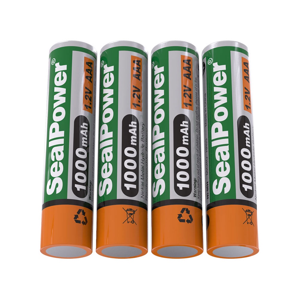 Pin sạc SealPower AAA 1000mAh,pin sạc AAA 1.2V,pin chính hãng SealPower,sạc lại đến 1000 lần!