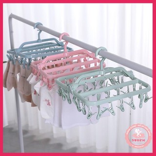 Móc treo quần ao 32 kẹp honper đa năng, tiện lợi