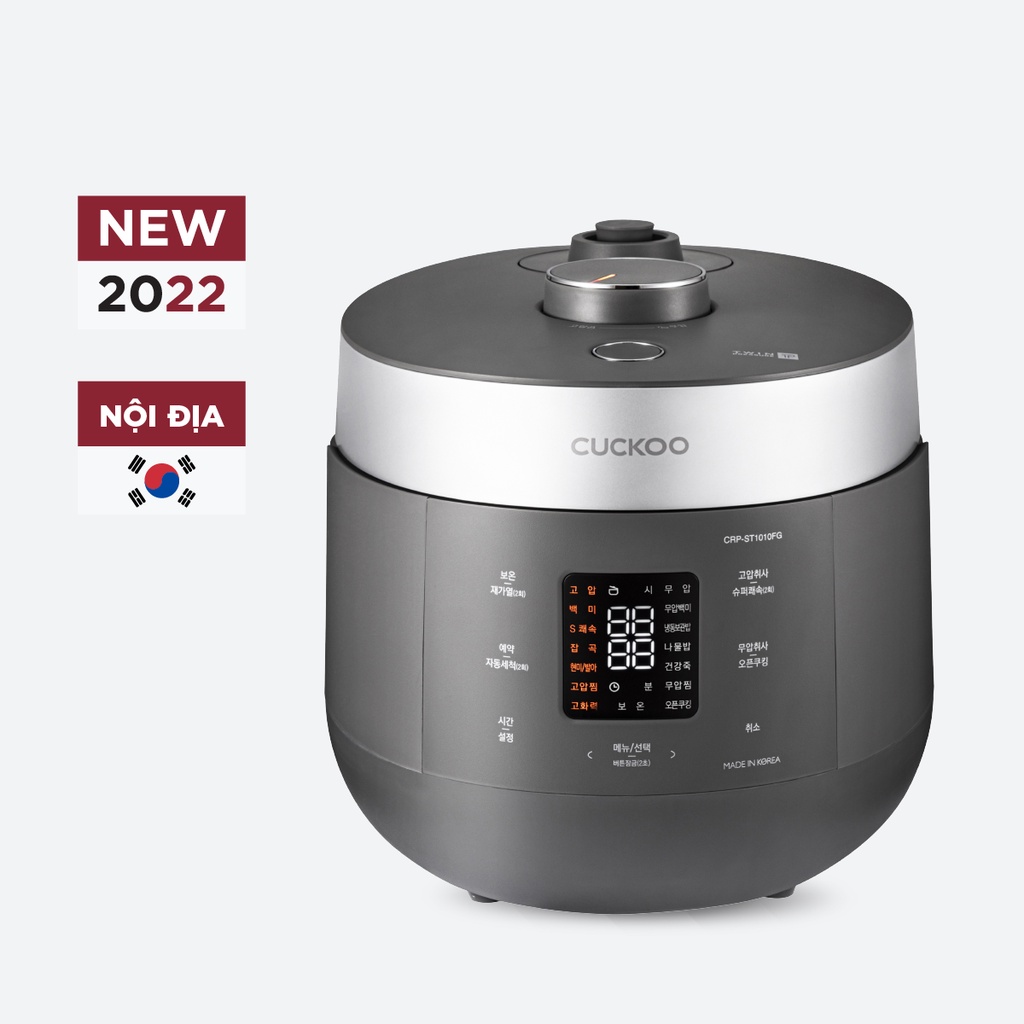 Nồi cơm điện Cuckoo CRP-ST1010FG màu ghi xám dung tích 1,8 lít