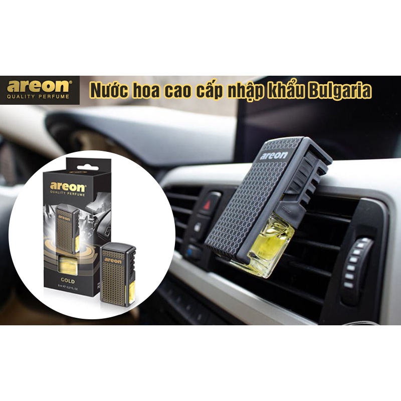 Nước Hoa Ô Tô Cao Cấp Areon, Nước Hoa Oto Kẹp Cửa Gió Chính Hãng Khử Mùi Xe Hơi Ô Tô Nhập Khẩu Bulgaria
