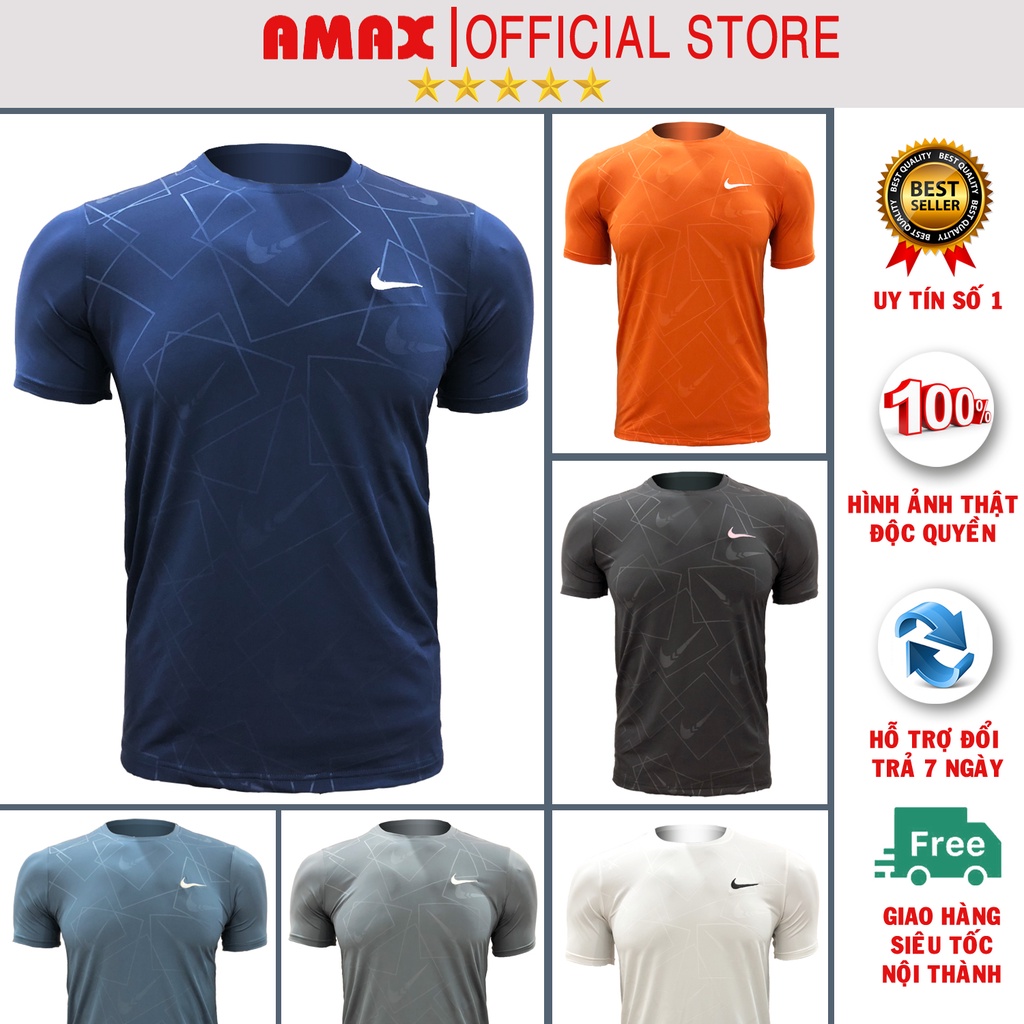 Áo thun nam tay ngắn cổ tròn thể thao đẹp cao cấp Ni.ke áo phông nam vải thun lạnh có size lớn big size cho người mập