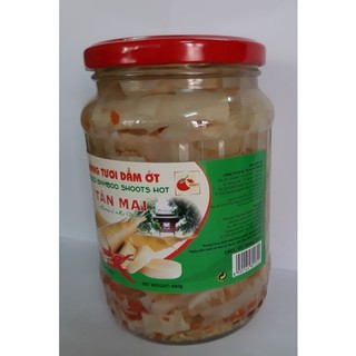 Măng dầm ớt Tân Mai lọ thủy tinh 680g