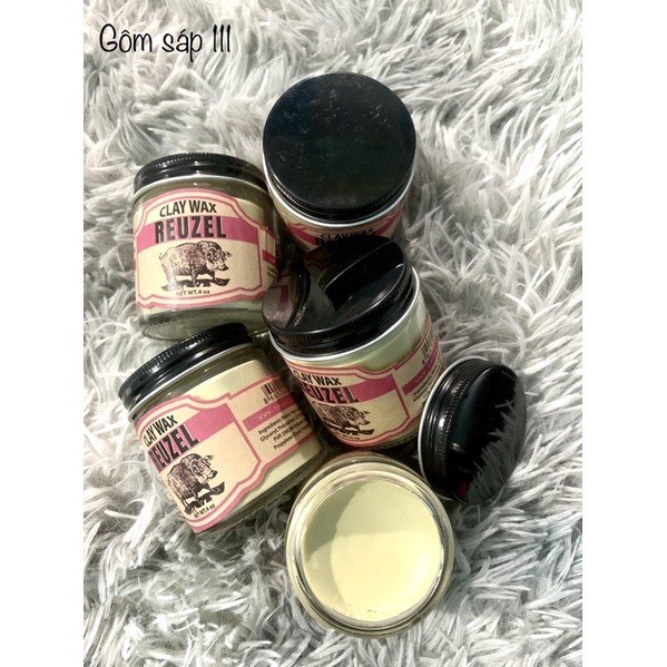 Sáp vuốt Tóc Nam THủy Tinh Lợn Hồng Mới Nhất Reuzel Clay Wax