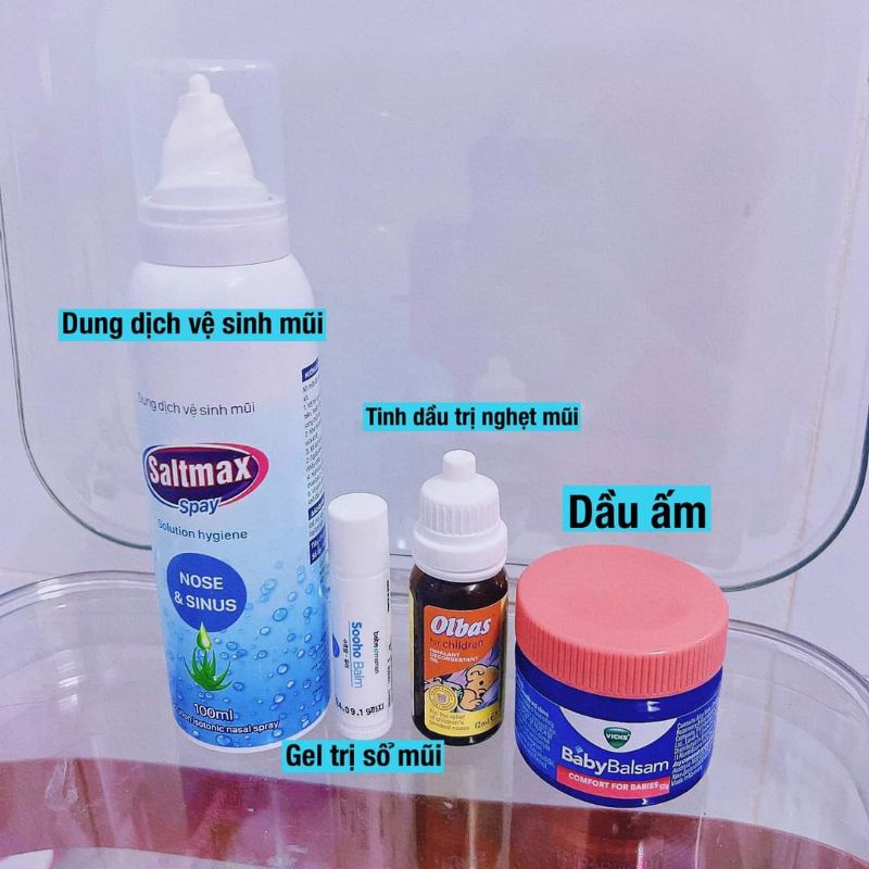 Xịt mũi Saltmax 0,9% & 2,3% vệ sinh mũi hàng ngày, an toàn voi phụ nữ có thai