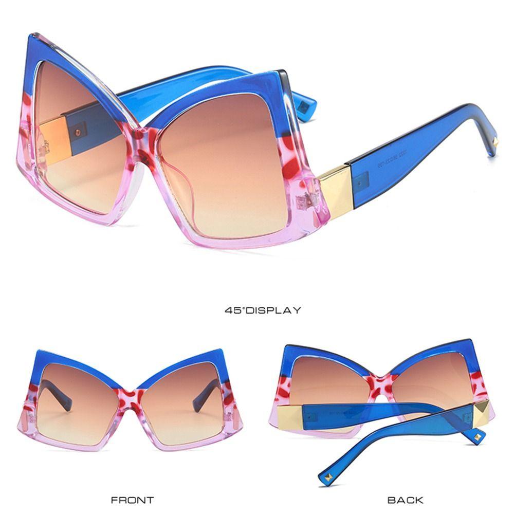 WATTLE Kính Mát Oversize Hình Bướm Cá Tính Cho Nữ