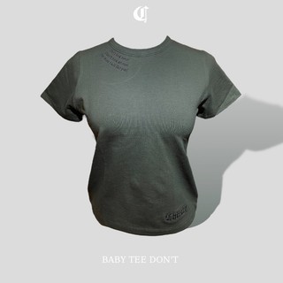 Áo thun baby tee basic y2k Chlisty Baby Tee Don't cotton 100% co giãn 4 chiều dành cho nữ 40kg-80kg