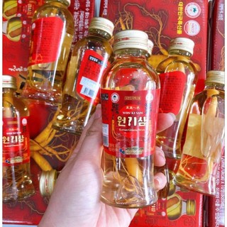 Nước hồng sâm nguyên củ WonKiSam (120ml x 10 chai)
