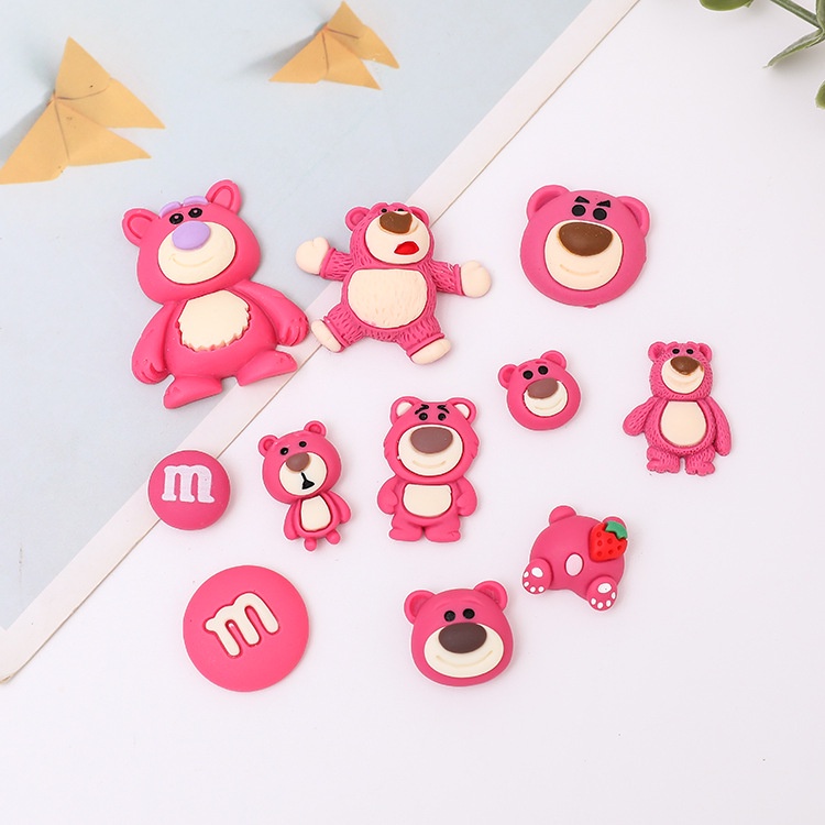🌸CHARM GẤU DÂU LOTSO TRANG TRÍ🍓