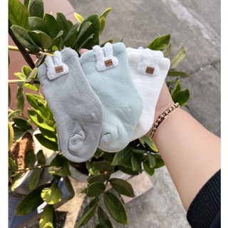 Set 3 đôi tất len xù nemo cổ cao cực ấm cho bé trai, bé gái hàng có hộp