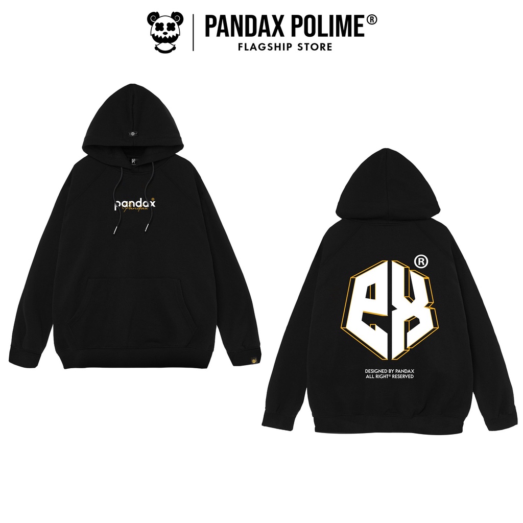 Áo hoodie local brand nam nữ PANDAX big logo , khoác nỉ zip chân cua unisex , form rộng premium cotton