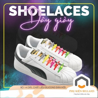 Dây giày thông minh Bella925 dây giày co giãn đàn hồi bộ 14 dây phù hợp giày thể thao sneaker giày tây