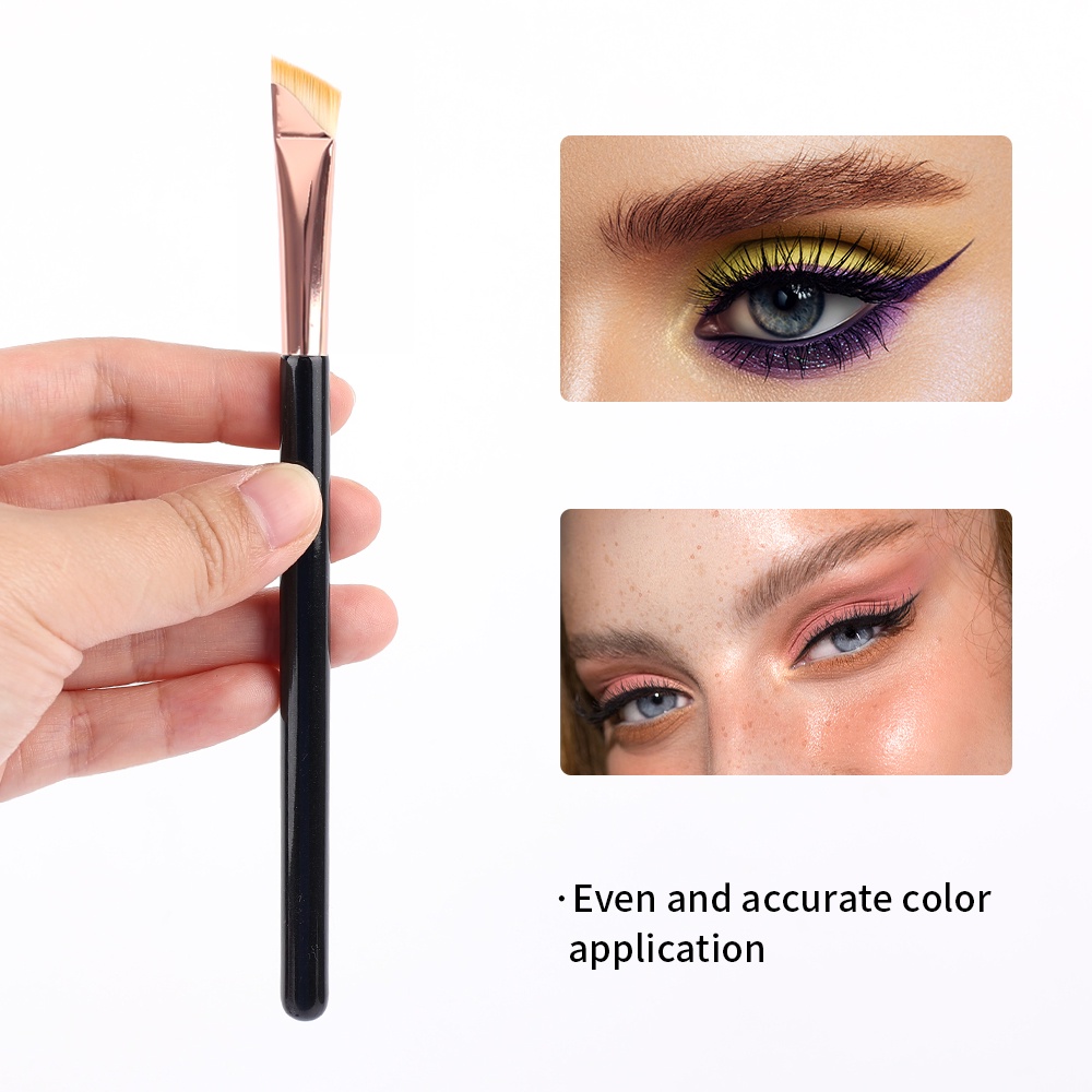 1 Cọ Trang Điểm Mắt / Lông Mày / Kẻ Mắt Dạng Lỏng Đầu Dẹt Siêu Mỏng Cho Nữ