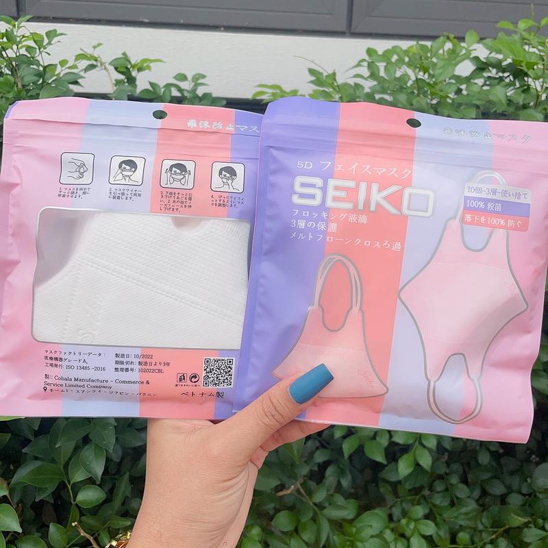 Khẩu Trang 5D SEIKO Thùng 100 Chiếc Người Lớn