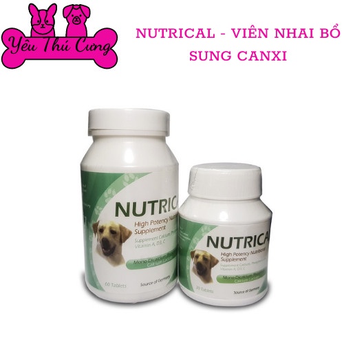 Viên uống bổ sung NUTRICAL  - yeuthucung - 0115