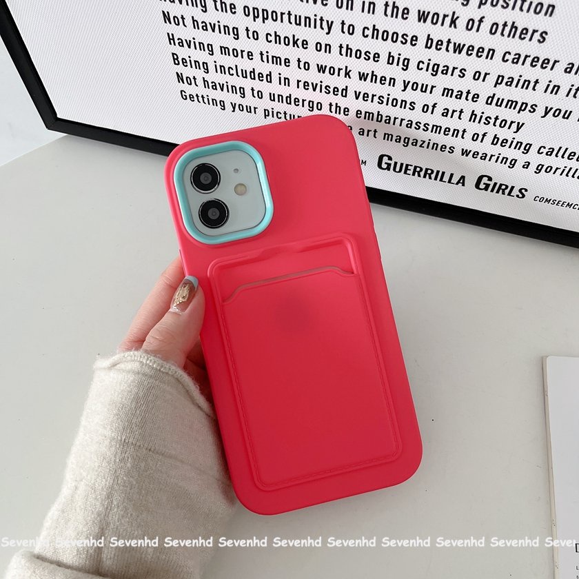 Ốp Điện Thoại Chống Sốc Có Ngăn Đựng Thẻ Cho IPhone14 13 12 11 Pro Max 8 7 6 6s Plus X Xr Xs Max SE 2020