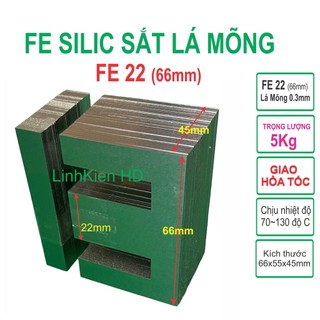 Fe sắt silic làm biến áp kích cơ biến áp thường 220v Fe22mm lá mỏng - gói 5kg LinhKien HD