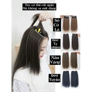 Kẹp phím tóc giả nữ dạng thẳng( tóc tự nối tại nhà )