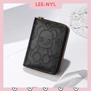 Ví nữ mini cầm tay hình gấu bear rich cute bóp cầm tay họa tiết gấu mochi dập nổi nhiều ngăn siêu hot
