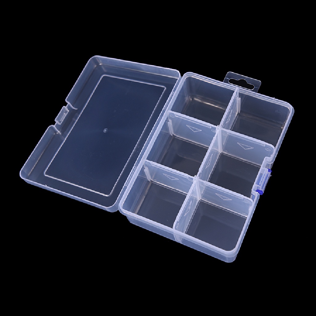 1 Hộp Đựng Mồi Câu Cá 6 Ngăn Tiện Lợi