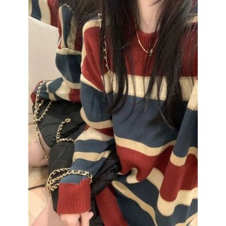 ÁO SWEATER LEN SỌC OVERSIZE THỜI TRANG