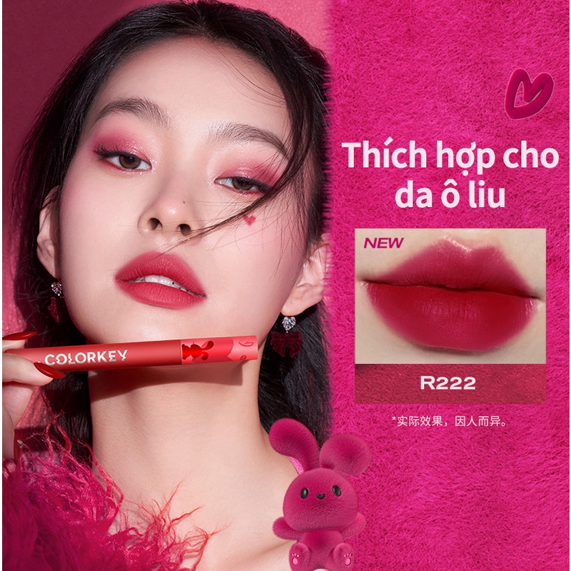 【COLORKEY】 Son Lì Dưỡng Ẩm Lâu Trôi Phiên Bản Giới Hạn Hình Thỏ 1.7g