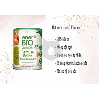 [Date T12/2026] Bột Nêm Rau Củ Ener Bio Đức 250g | Thuần Chay – Hữu Cơ – Không Mì Chính – An Toàn Cho Cả Nhà