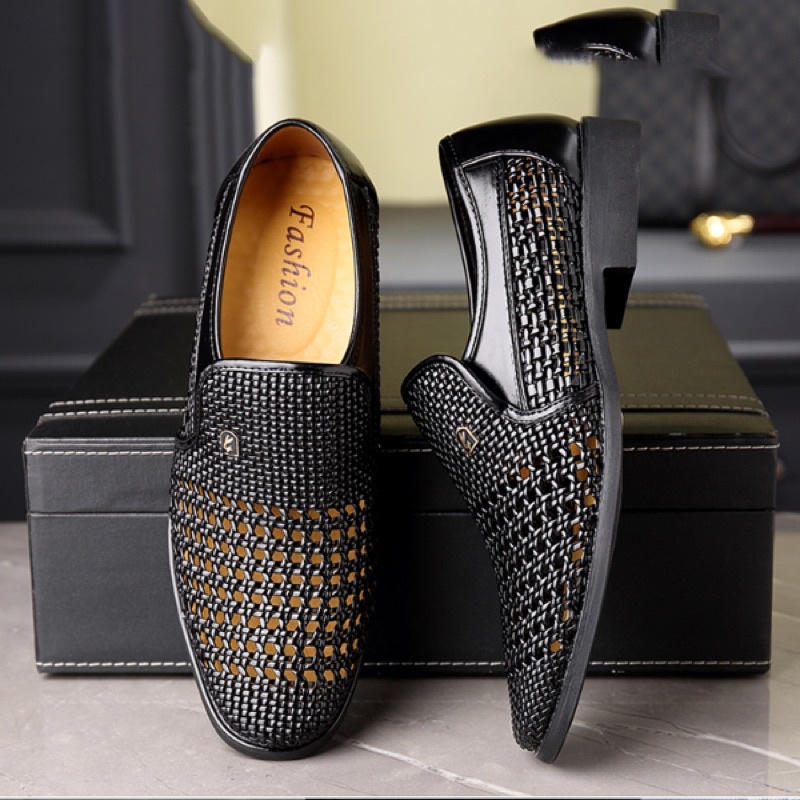 Giày da nam thoáng khí GDN052