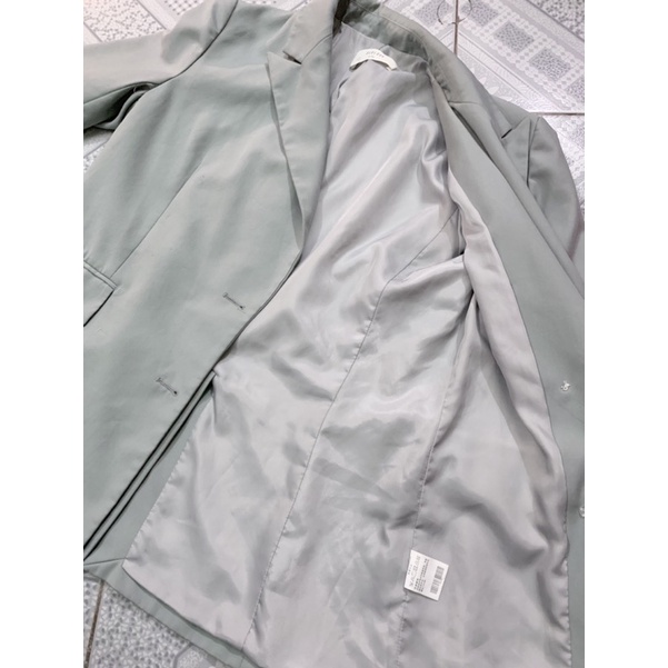Áo khoác vest / blazer màu xanh mint