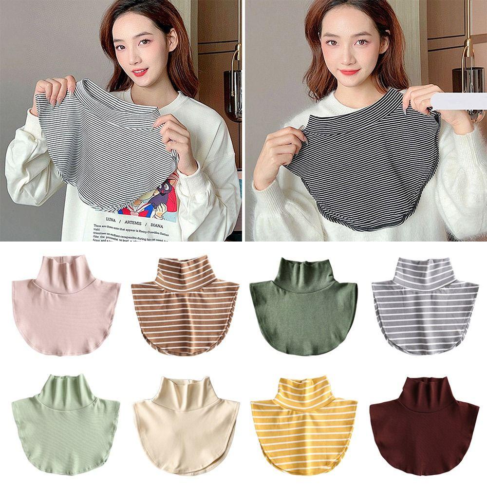 Yve Khăn Choàng Cổ Dệt Kim Chống Gió Có Thể Tháo Rời Thời Trang