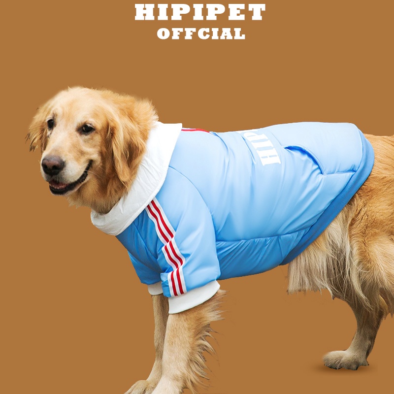 Áo cho chó lớn mùa đông Hipipet áo khoác hoodie cho thú cưng 20 - 40kg