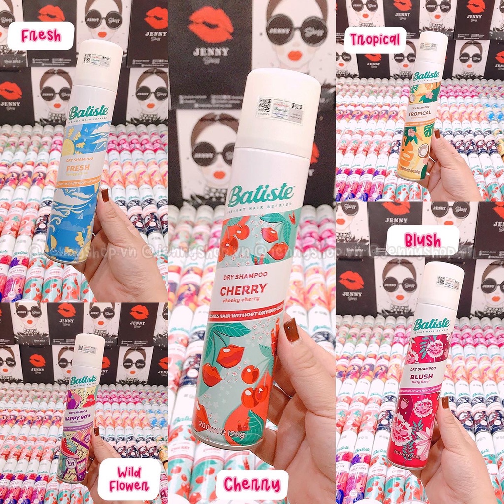 Dầu Gội Khô Batiste Dry Shampoo 200ml