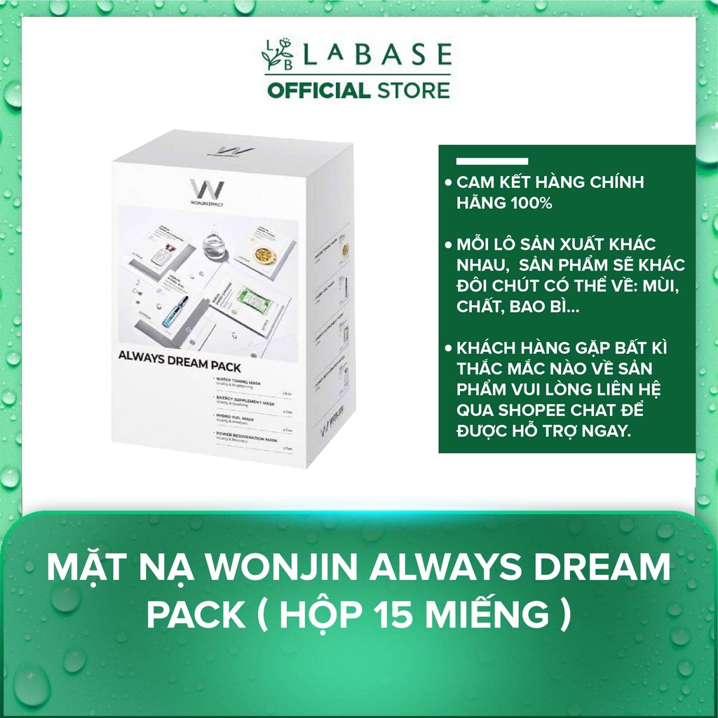 Mặt nạ Wonjin Always Dream Pack ( Hộp 15 Miếng )