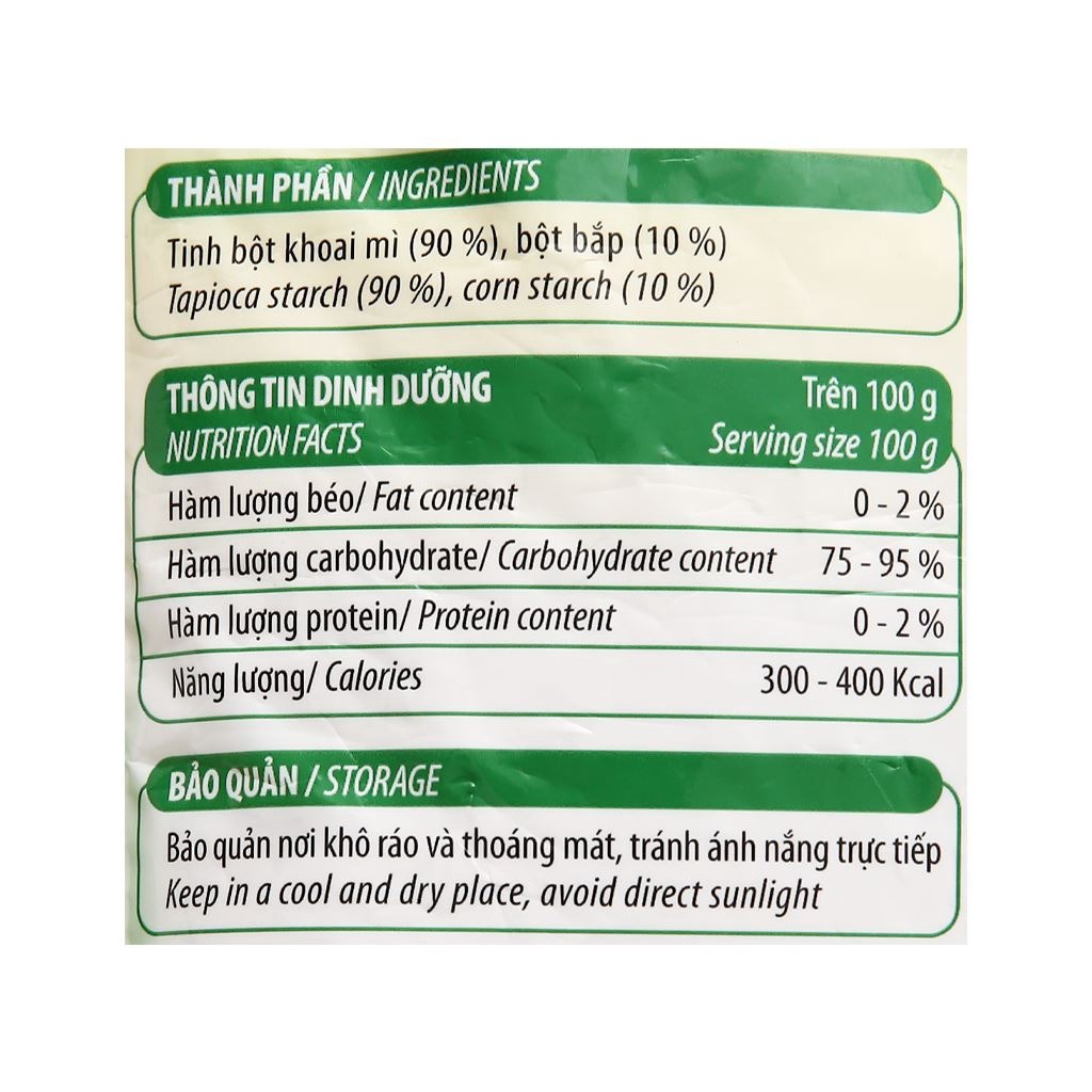 Bột năng Meizan gói 1kg/400G