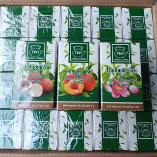 Trà Phúc Long túi lọc đủ vị  (hộp 2gr x 25 gói)